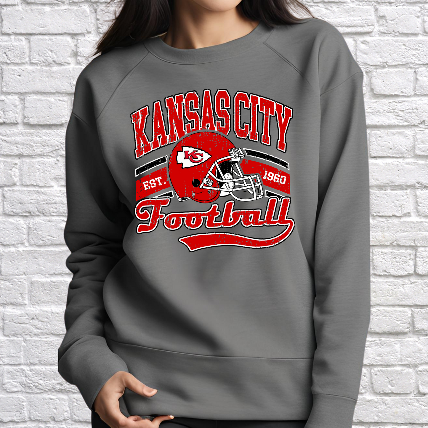 Vintage Kansas City Football T-shirts and Sweatshirts KC Chiefs football NFL football shirts