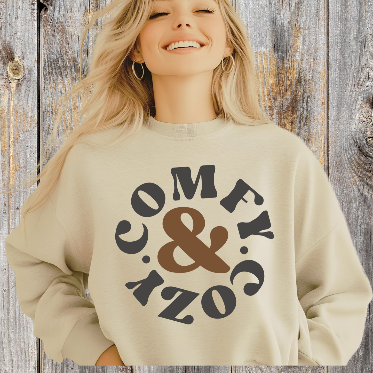 Cute Cozy And Comfy Women Crewneck Sweatshirt, Cozy And Comfy Women Sweater, Trendy Winter Women Gift