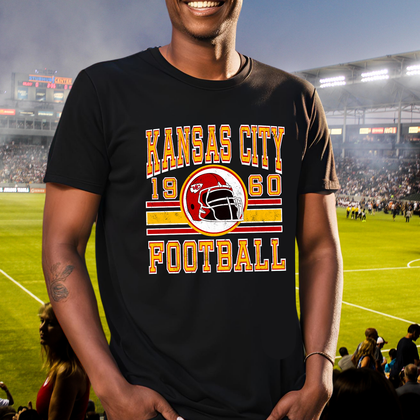 Kansas City Football Chiefs T-shirts and Sweatshirts Vintage Varsity KC apparel NFL shirts Retro Kansas City shirts