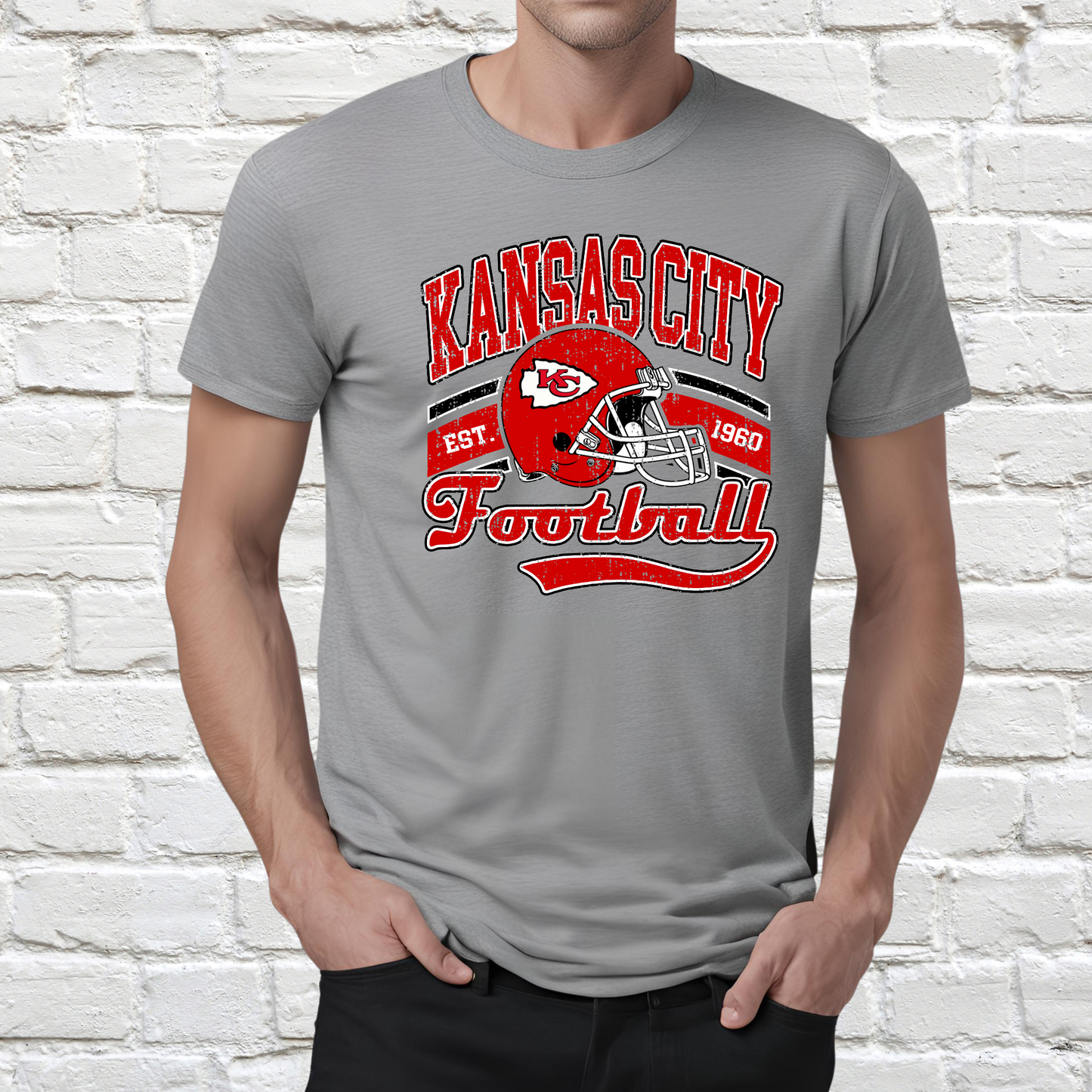 Vintage Kansas City Football T-shirts and Sweatshirts KC Chiefs football NFL football shirts