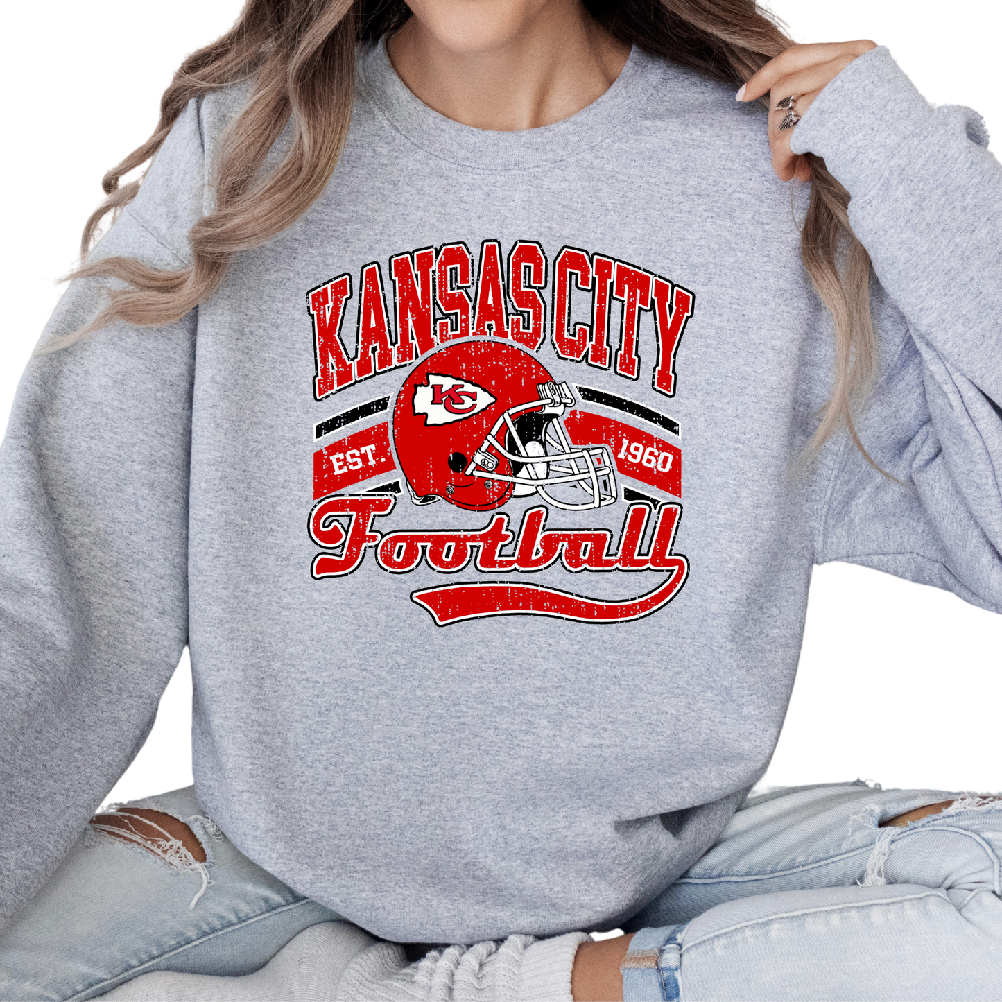 Vintage Kansas City Football T-shirts and Sweatshirts KC Chiefs football NFL football shirts