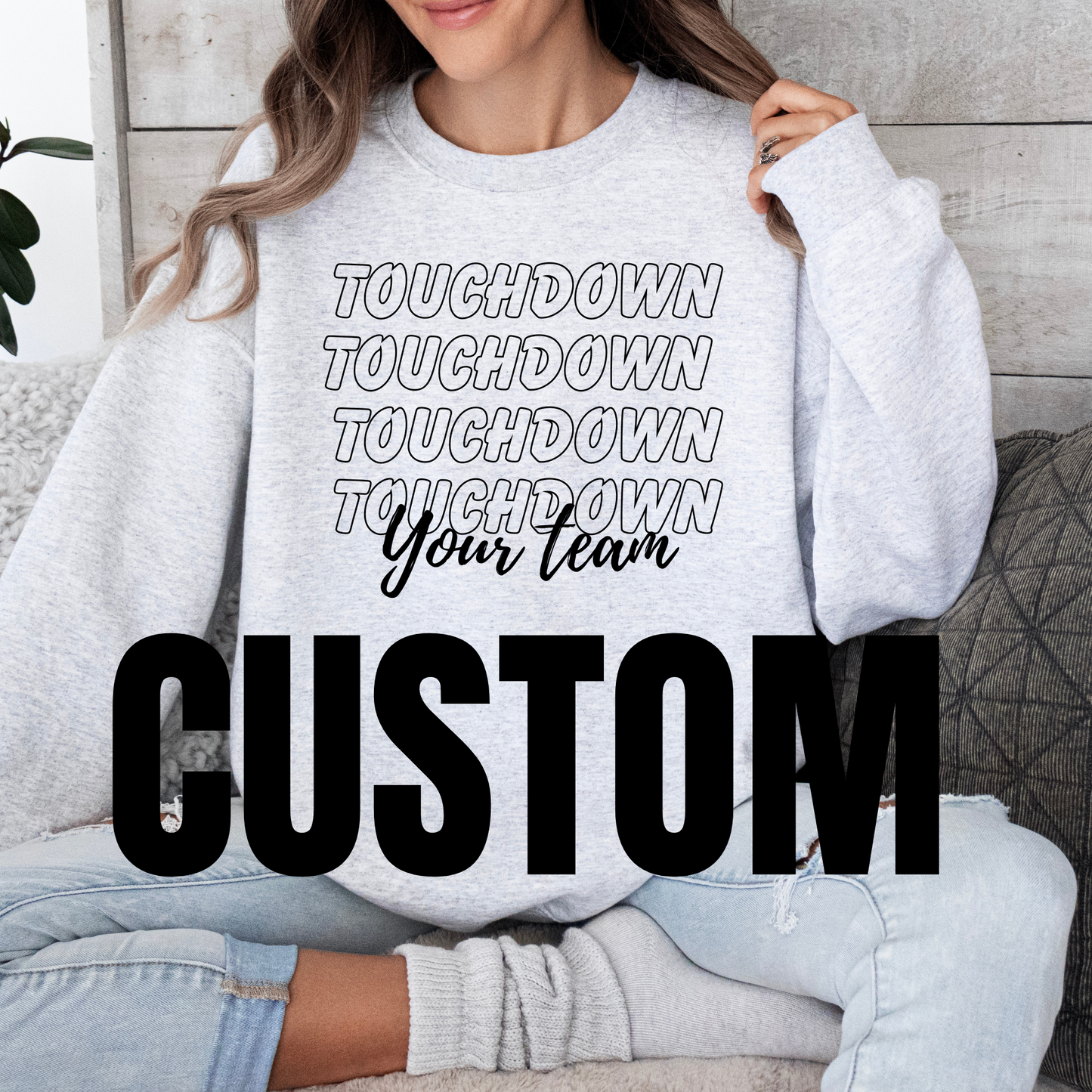 CUSTOMIZED TOUCHDOWN CHIEFS REPEAT DESIGN CUSTOM NFL T-SHIRTS AND SWEATSHIRTS CHIEFS FOOTBALL SHIRTS NFL SHIRTS STEELERS TITANS COWBOYS SHIRTS