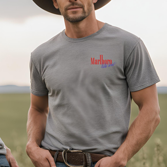 Marlboro logo T-shirt Wild West Western Wear Cowboy Killers T-shirt and Country Girl Marlboro Shirts