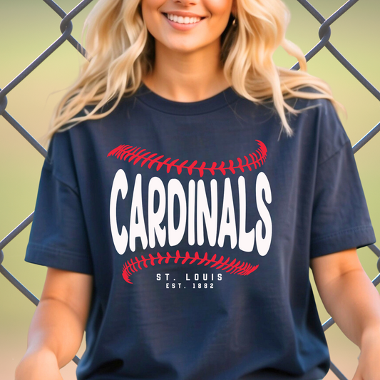 Cardinals Baseball Retro Stitches Shirt